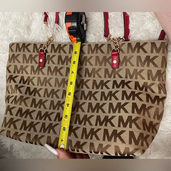 EUC Michael Kors Tan and Red Purse ❤️ - Picture 7 of 7